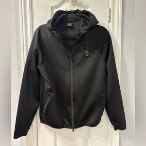 OVO Black Windbreaker Jacket with Gold Logo